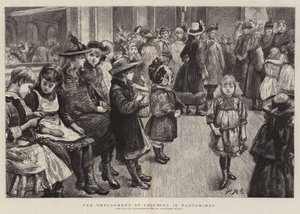 De tewerkstelling van kinderen in pantomimes